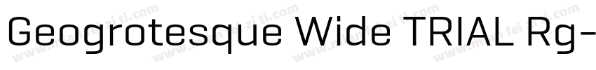 Geogrotesque Wide TRIAL Rg字体转换